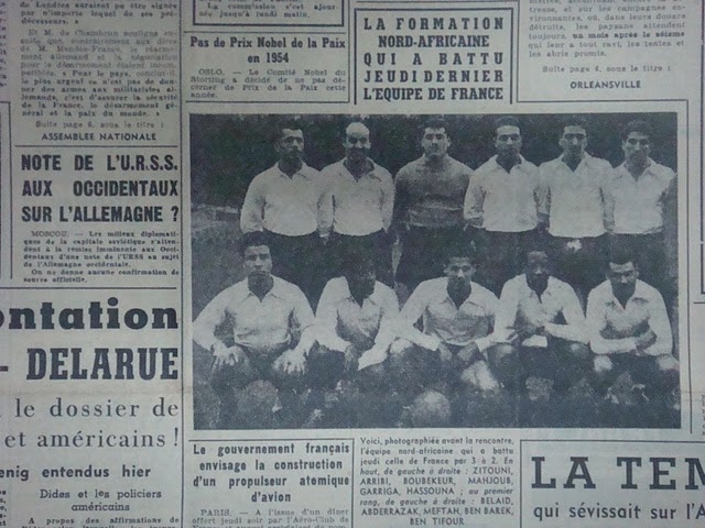 Jeudi 7.10.1954 Afrique du Nord-France 3.2 sinistré el Asnam
