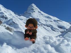 mascotte en montagne