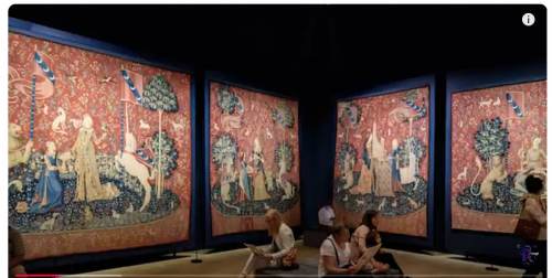 la Dame à la Licorne tapisserie médiévale