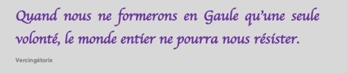 La pensée du jour