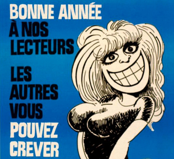 Wolinski, couverture de Charlie Hebdo, 1979.