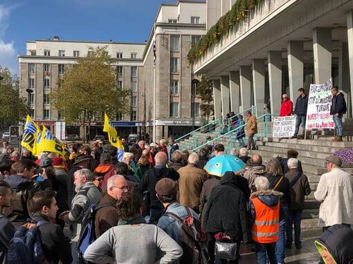 Brest. 150 militants rassemblés pour dire non à « la guerre d’Erdogan » (OF.fr-19/10/19-16h15)