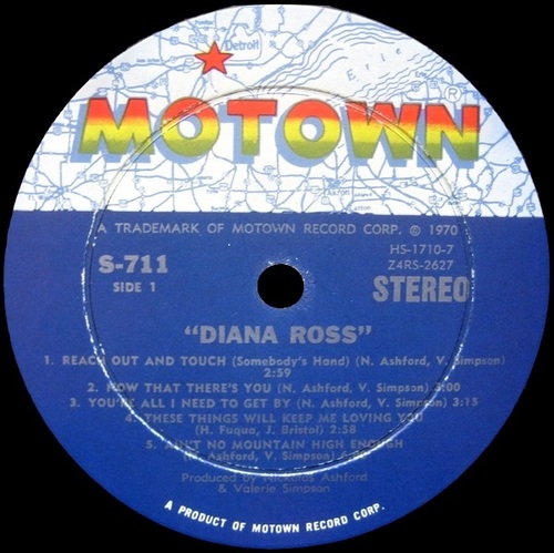 1970 : Album Diana Ross Motown ‎Records MS-711 [ US ]