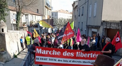 POUR LE RETRAIT TOTAL DE TOUTES LES LOIS ET DECRETS LIBERTICIDES! La Libre Pensée 04 appelle à manifester le 12 juin à 14h00 à Digne, place de Gaulle.