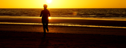 Balade à Saint-Brévin lundi avant le coucher du soleil.