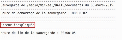 Script de sauvegarde avec Rsync