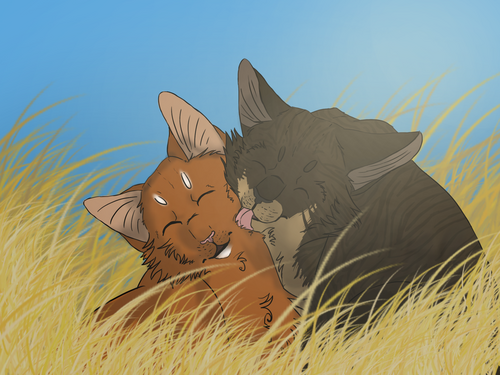 Poil d'Ecureuil et Griffe de Ronce (Squirrelflight and Brambleclaw)