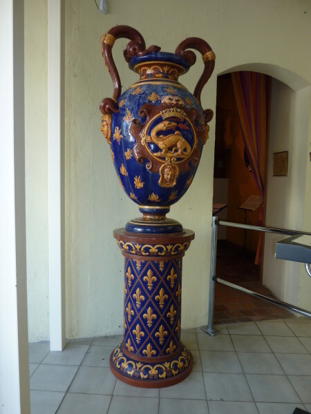 Gien - Vase au dragon