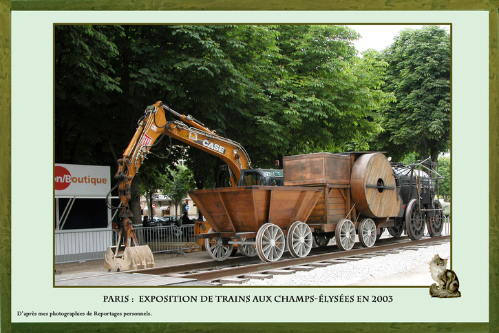 Exposition de Trains sur les Champs Élysées en 2003 de Philippe