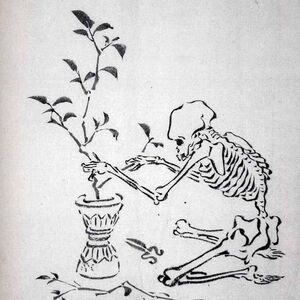 Gyokusai - a skeleton that makes flowers work