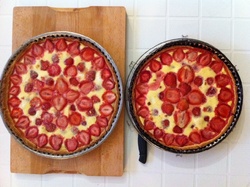 Tarte amandine aux fraises*