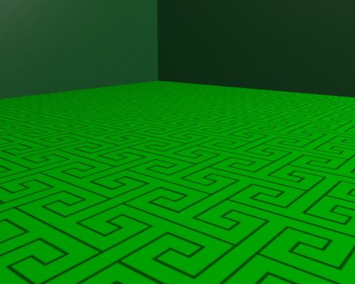 Plancher à motif chinois