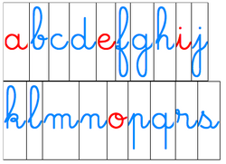 Lettres mobiles Montessori