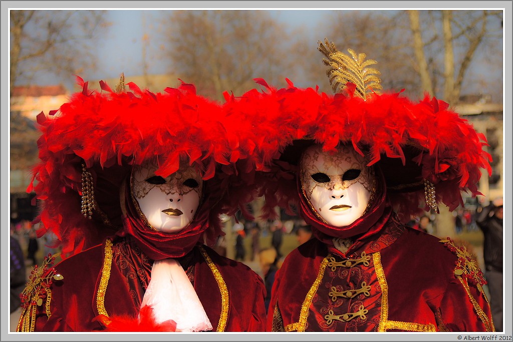 Annecy, carnaval vénitien (en rouge)