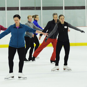 dance ballet class skaters ice class 