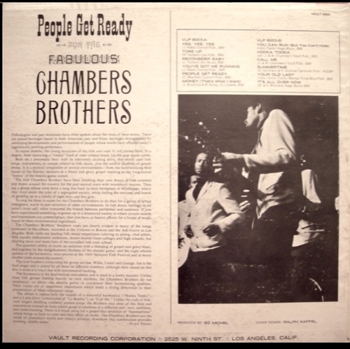 The Chambers Brothers : Album " People Get Ready For The Fabulous Chambers Brothers " Vault Records 9003 [US] 
