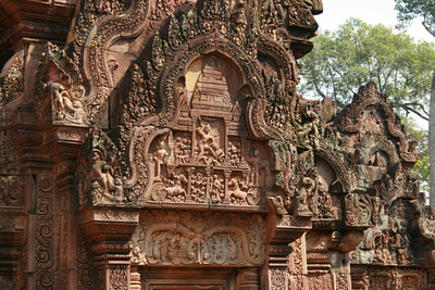 Blog de images-du-pays-des-ours :Images du Pays des Ours (et d'ailleurs ...), Temple de Banteay Srei (La Cité des Femmes) - Région de Siem Reap - Cambodge