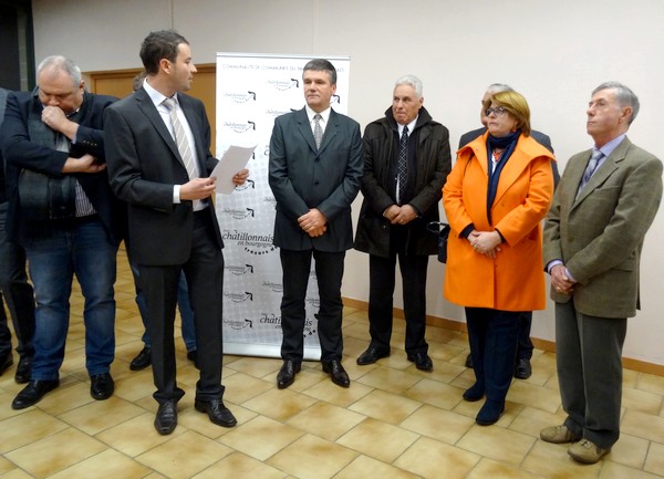 Jérémie Brigand, Président de la Communauté de Communes du Pays Châtillonnais a présenté ses voeux pour 2016...