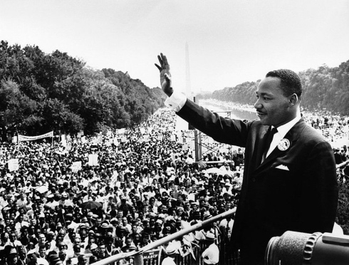 Martin Luther  King salut la foule  prémonition