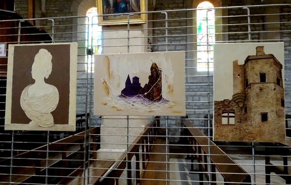 Exposition de peintures dans l'église de Gevrolles, par les Amis du Châtillonnais