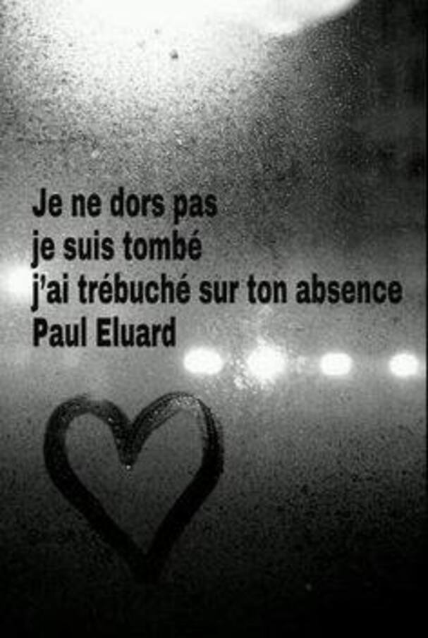 Peut être une image en noir et blanc de texte qui dit ’Je Jendos je suis tomb j'ai trébuché sur Paul Eluard’