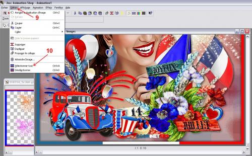 Explications pour mettre un gif animé avec Animation Shop et Photofiltre Studio X.14.0