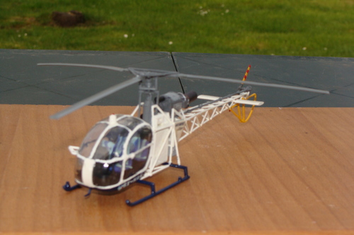 Maquette hélicoptère SE313B Alouette II SX-HAH au 1/48