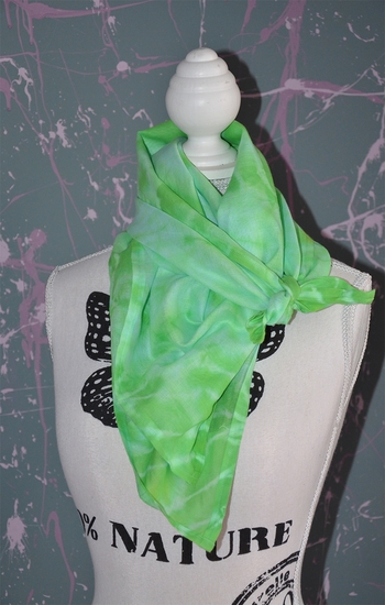 foulard tie and dy vert couture greenyy 2