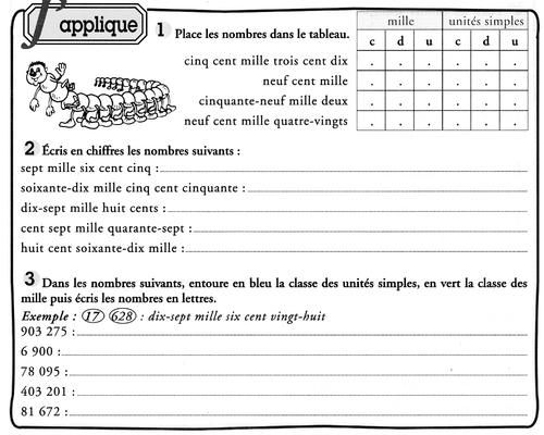 Maths CM1