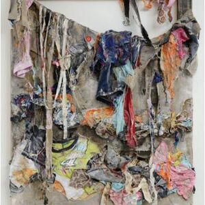 Aftermath by Alke Schmidt - Clothes fabrics, acrylic & sawdust 2014
