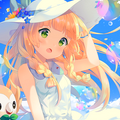 10 icons manga summer girl #2