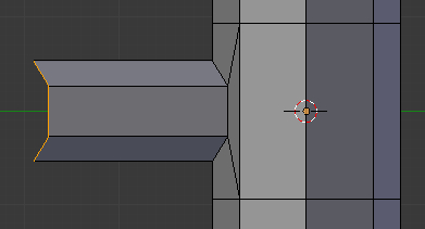 Extruder la sélection (touche E)