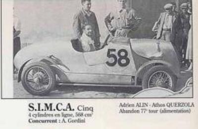 Le Mans 1937 Abandons & Disqualifiée I