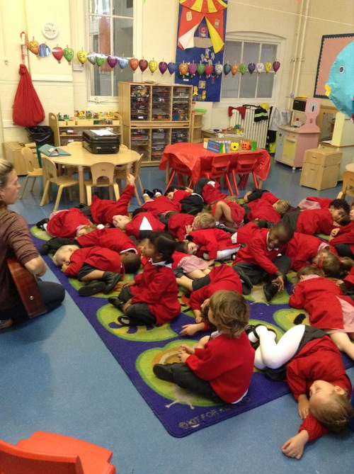 Our first Music Lesson! Lots of fun!