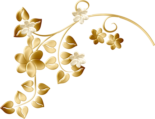 Gold flowers