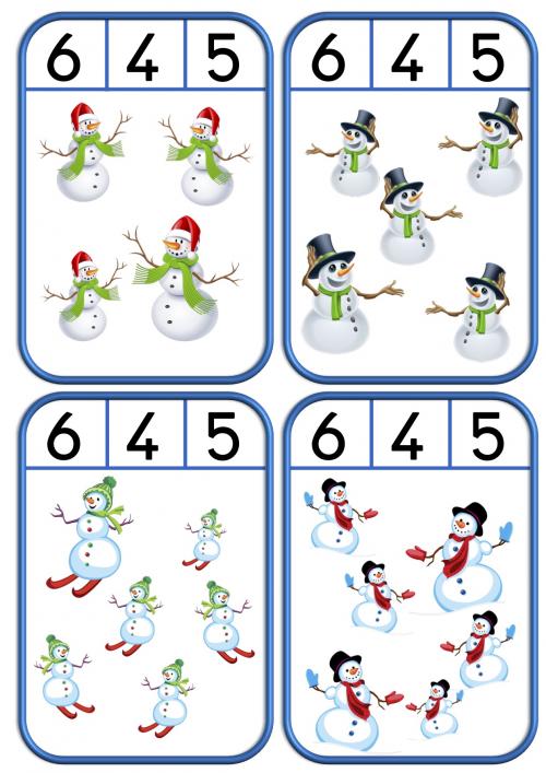 Cartes à pincer de Noël