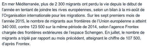 Flux migratoires et Europe