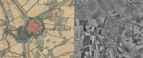 Gravelines (1850-1950)(remonterletemps.ign.fr)