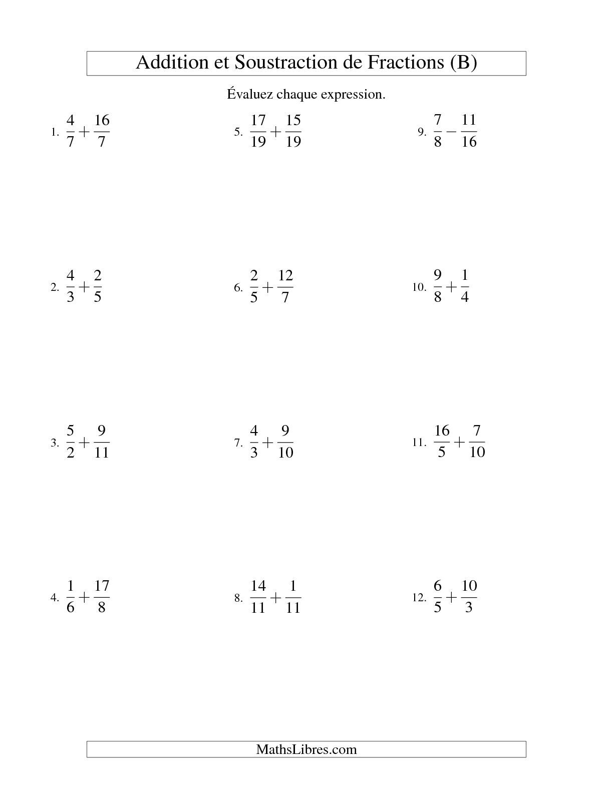 Exercices Sur Les Fractions Cm2 les fractions - a l'eau claire d'hélisa