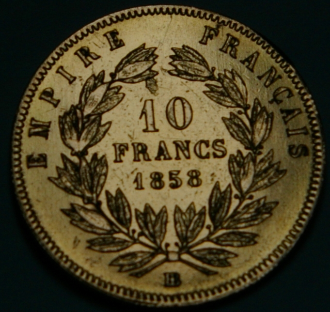 10 francs 1858 bb