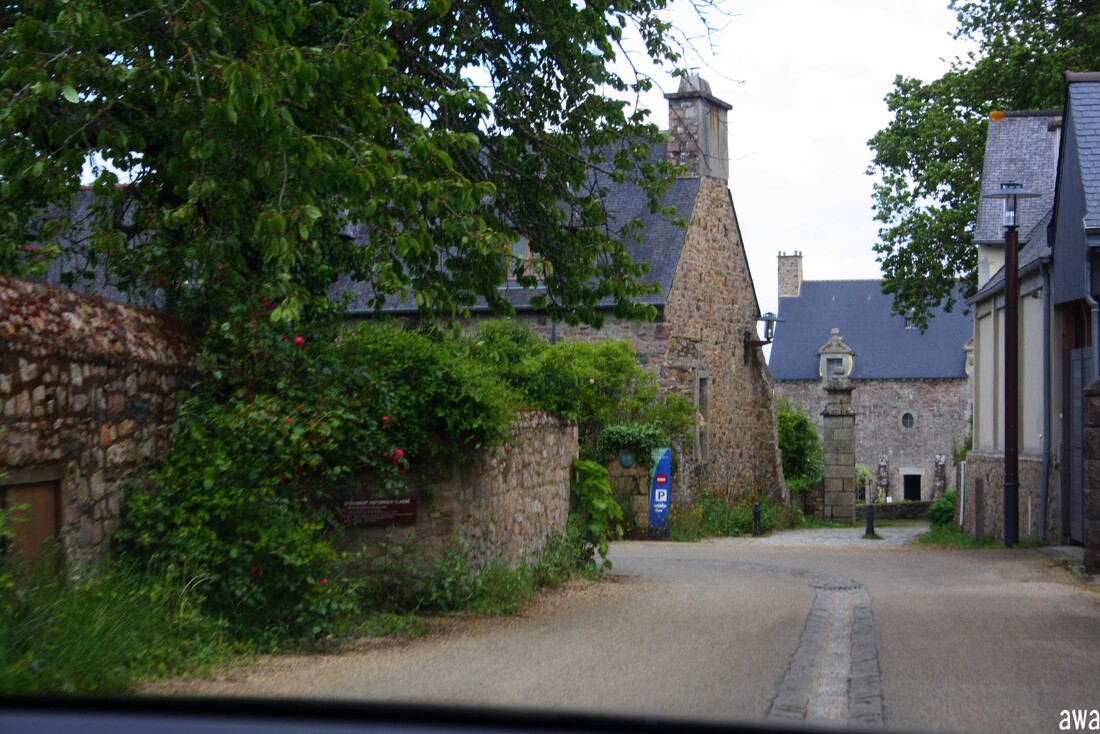 Bretagne : Vers l'Abbaye de Beauport : Carte de France de Canelle.