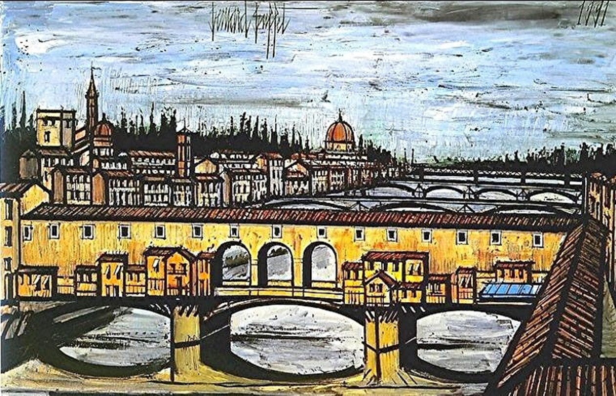 Le ponte Vecchio à Florence ( 1891)