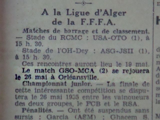 gso-mca sera rejouer le 26.5.1935
