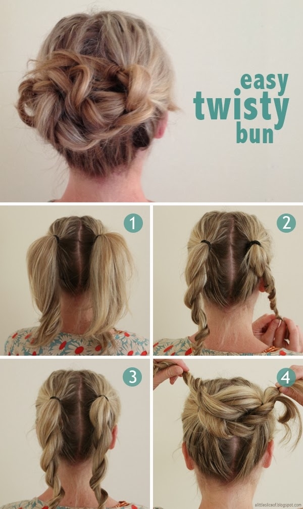 Vous pouvez vous faire ce chignon torsad&eacute; simple en moins d&#39;une minute.