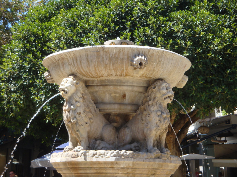 La fontaine Morosini à Héraklion.