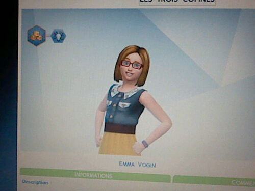 Emma,Marion et moi version sims 4