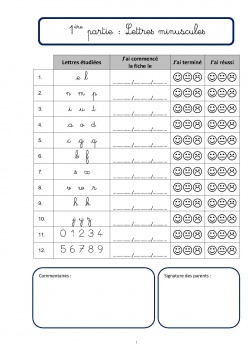 Cahier d'Ecriture pour les Classes de CP: Apprentissage de l'écriture  cursive I Apprendre à écrire en Majuscule et Minuscule I Cahier d'Activités