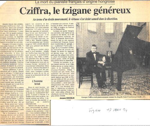 Le Figaro 17 janvier 1994