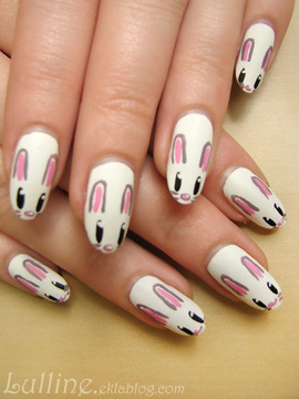 Nail Art - Lapins de pâques