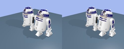 R2-D2 en vue stéréo